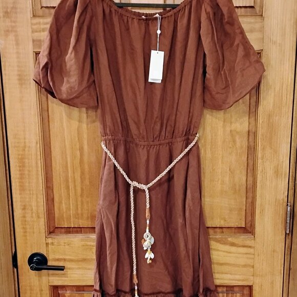 Tory Burch Brown Midi Dress - Picture 3 of 3